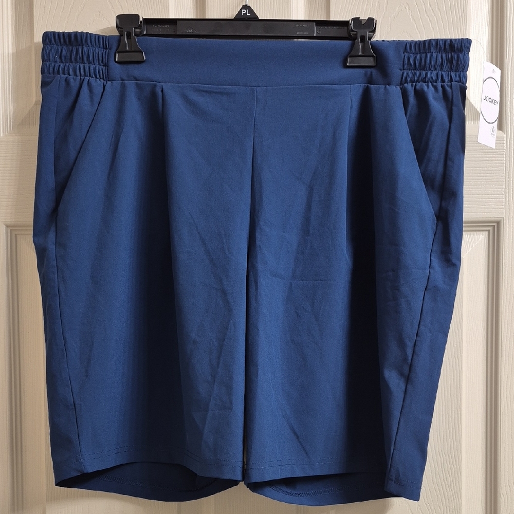 Jockey Deep Blue Pull-On Bermuda Shorts